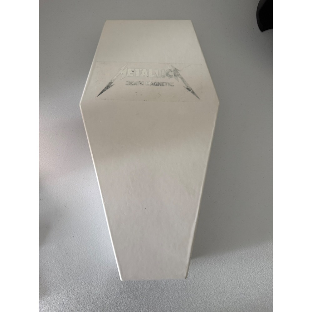 Metallica Death Magnetic Deluxe Coffin Box Set CD Demo Magnetic Lanyard Poster
